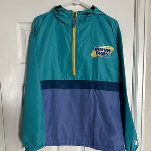 Dutch Bros Teal and Navy Jacket